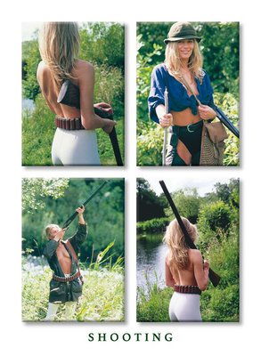 Country Cards Shooting Girls Greetings Card